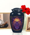 Handcrafted zodiac 10-inch urn for ashes with classic design