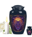 Handcrafted zodiac 10-inch urn for ashes with classic design