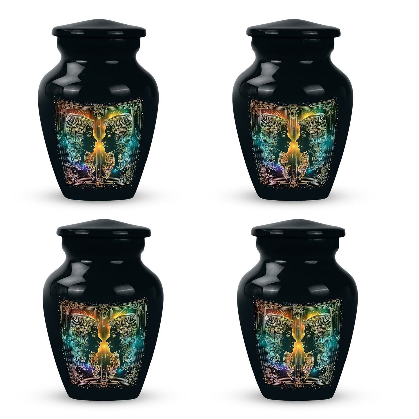 large zodiac urn for woman's ashes