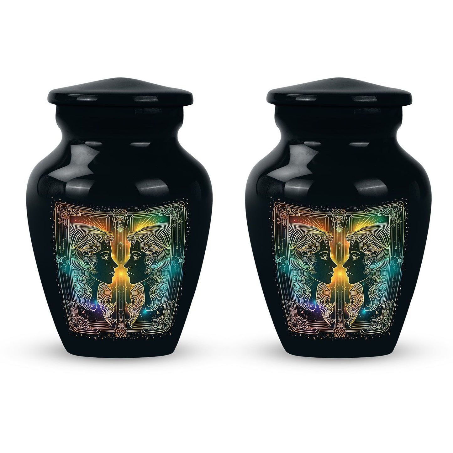 large zodiac urn for woman's ashes