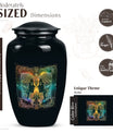large zodiac urn for woman's ashes