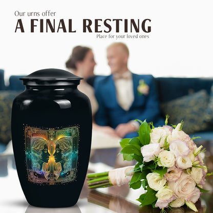 large zodiac urn for woman's ashes