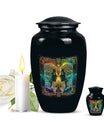 large zodiac urn for woman's ashes
