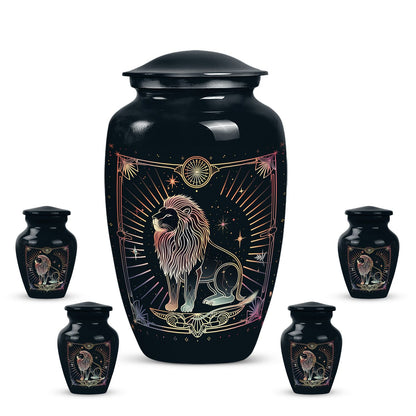  Zodiac Urn, large memorial urn for adult male ashes