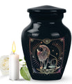  Zodiac Urn, large memorial urn for adult male ashes