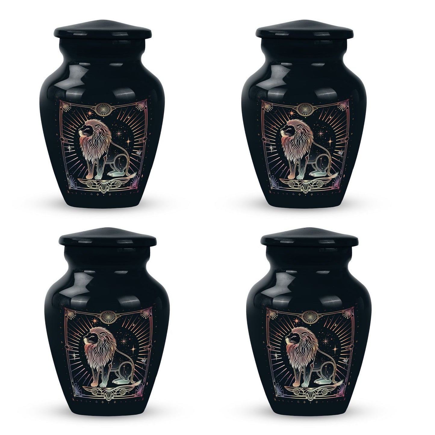  Zodiac Urn, large memorial urn for adult male ashes