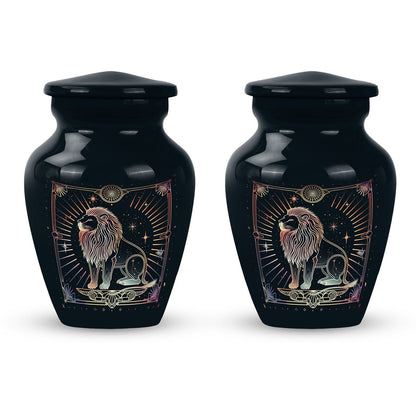  Zodiac Urn, large memorial urn for adult male ashes