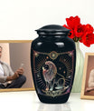  Zodiac Urn, large memorial urn for adult male ashes
