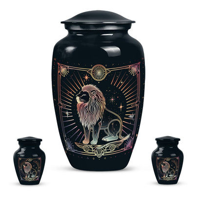  Zodiac Urn, large memorial urn for adult male ashes