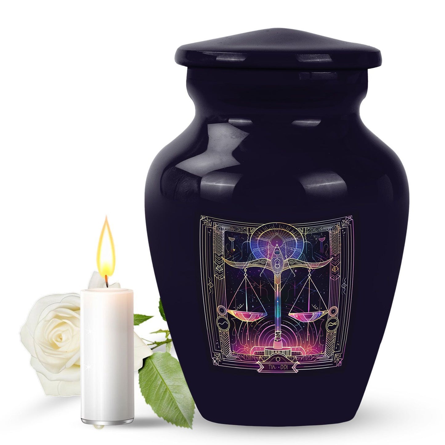  Classic Aluminum Zodiac Urn for Human Cremation Ashes