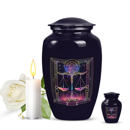  Classic Aluminum Zodiac Urn for Human Cremation Ashes
