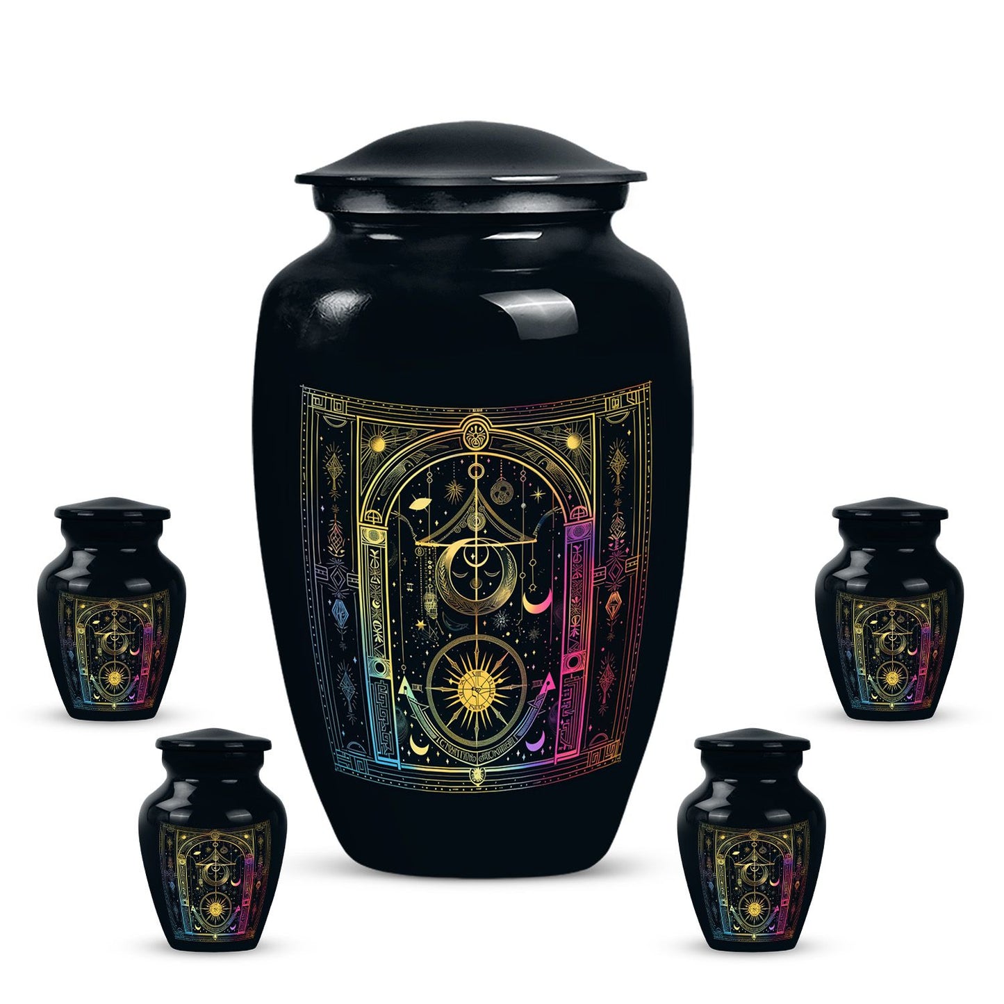 Classic 10-inch abstract zodiac Urn 