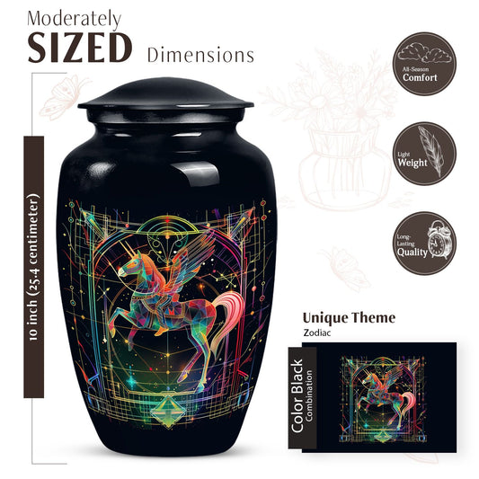 zodiac urn for adult human ashes 