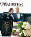 zodiac urn for adult female ashes.