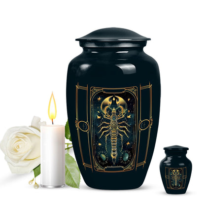 zodiac urn for adult female ashes.