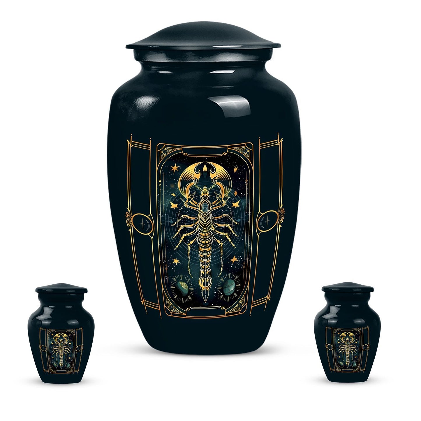 zodiac urn for adult female ashes.