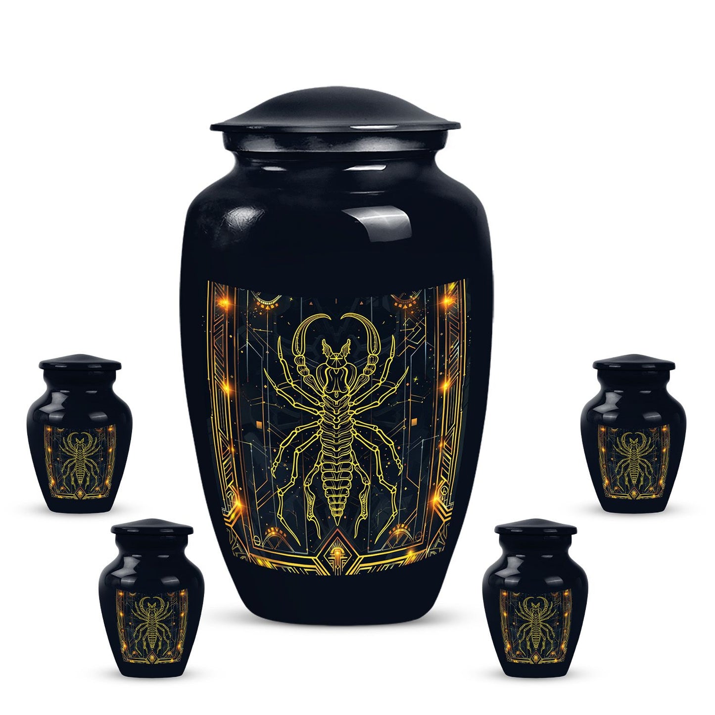 Classic design 10inch Zodiac Urn for cremation ashes