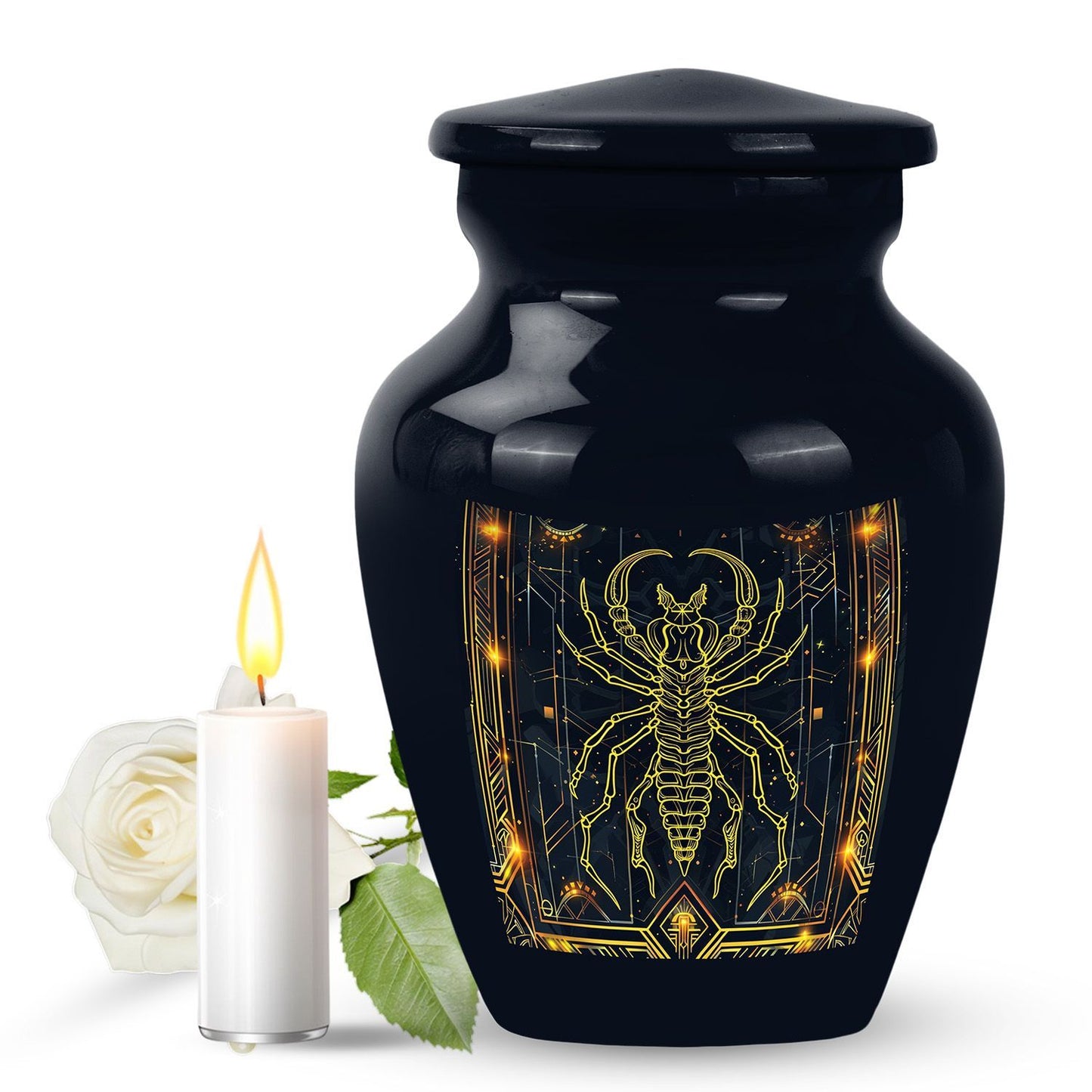 Classic design 10inch Zodiac Urn for cremation ashes