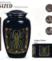 Classic design 10inch Zodiac Urn for cremation ashes