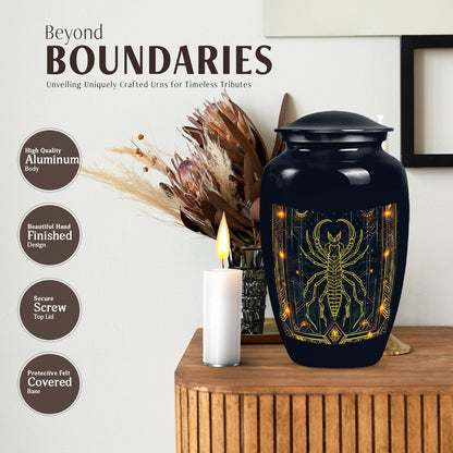 Classic design 10inch Zodiac Urn for cremation ashes