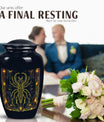 Classic design 10inch Zodiac Urn for cremation ashes