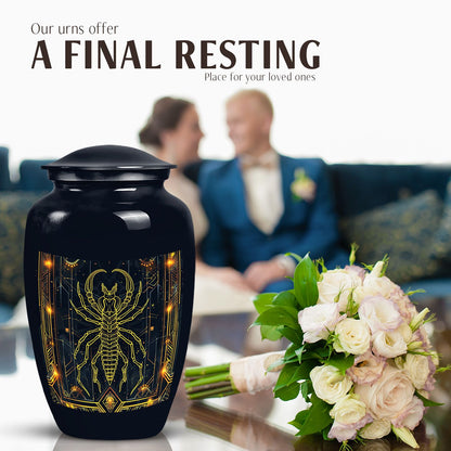 Classic design 10inch Zodiac Urn for cremation ashes