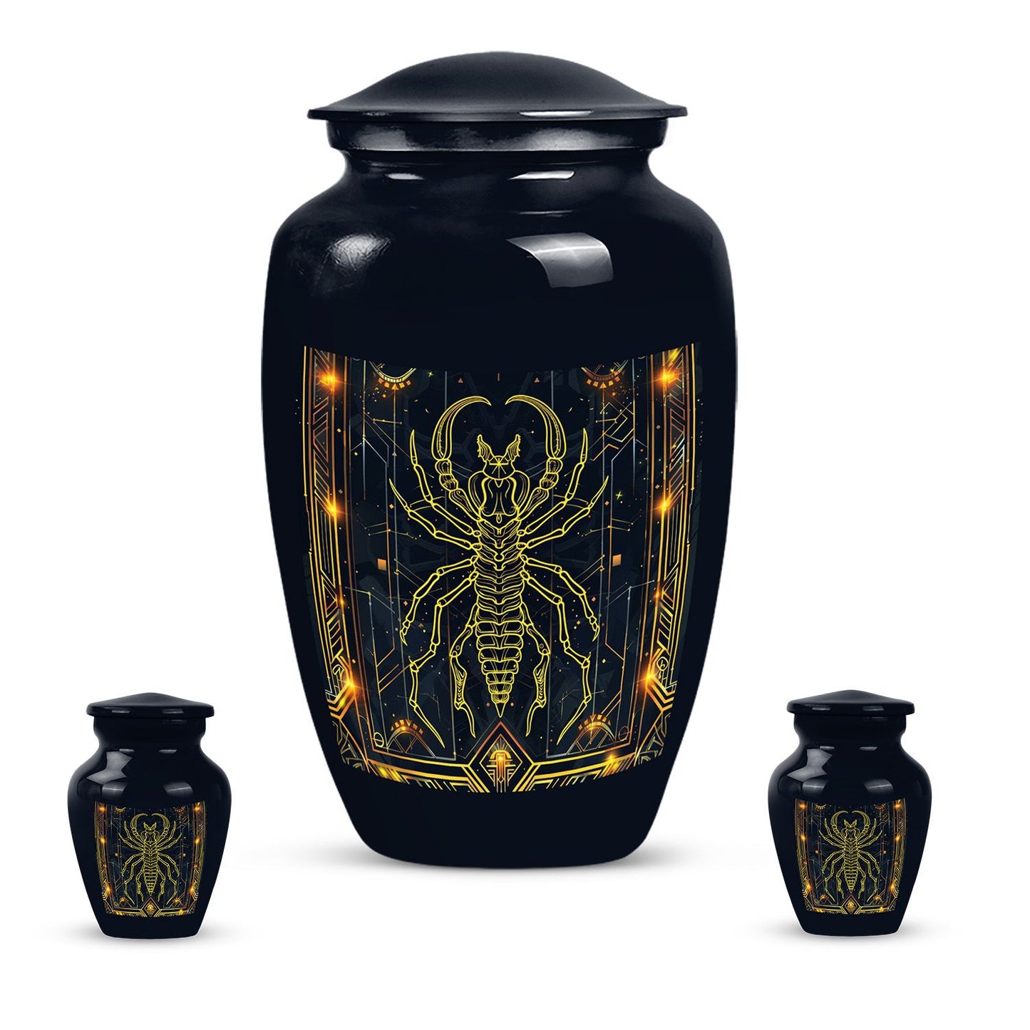 Classic design 10inch Zodiac Urn for cremation ashes