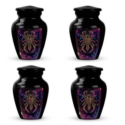 Classic 10-inch zodiac urn made of aluminium