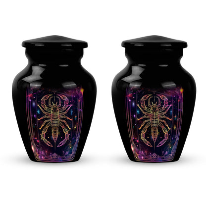 Classic 10-inch zodiac urn made of aluminium