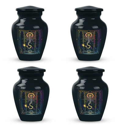 Abstract zodiac urn for adult female cremation ashes