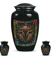 Classic abstract zodiac urn for burial ashes