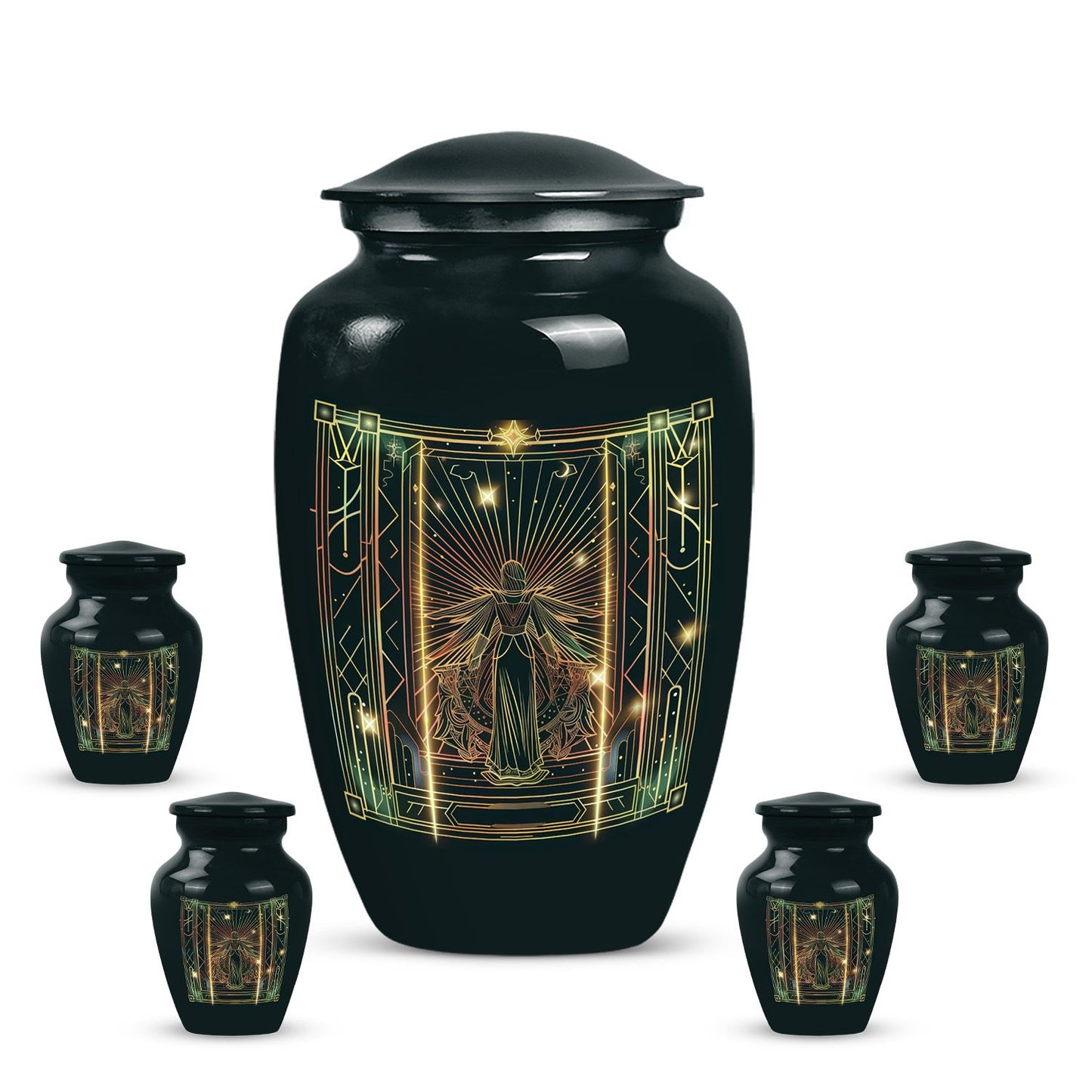 10-Inch zodiac urn.