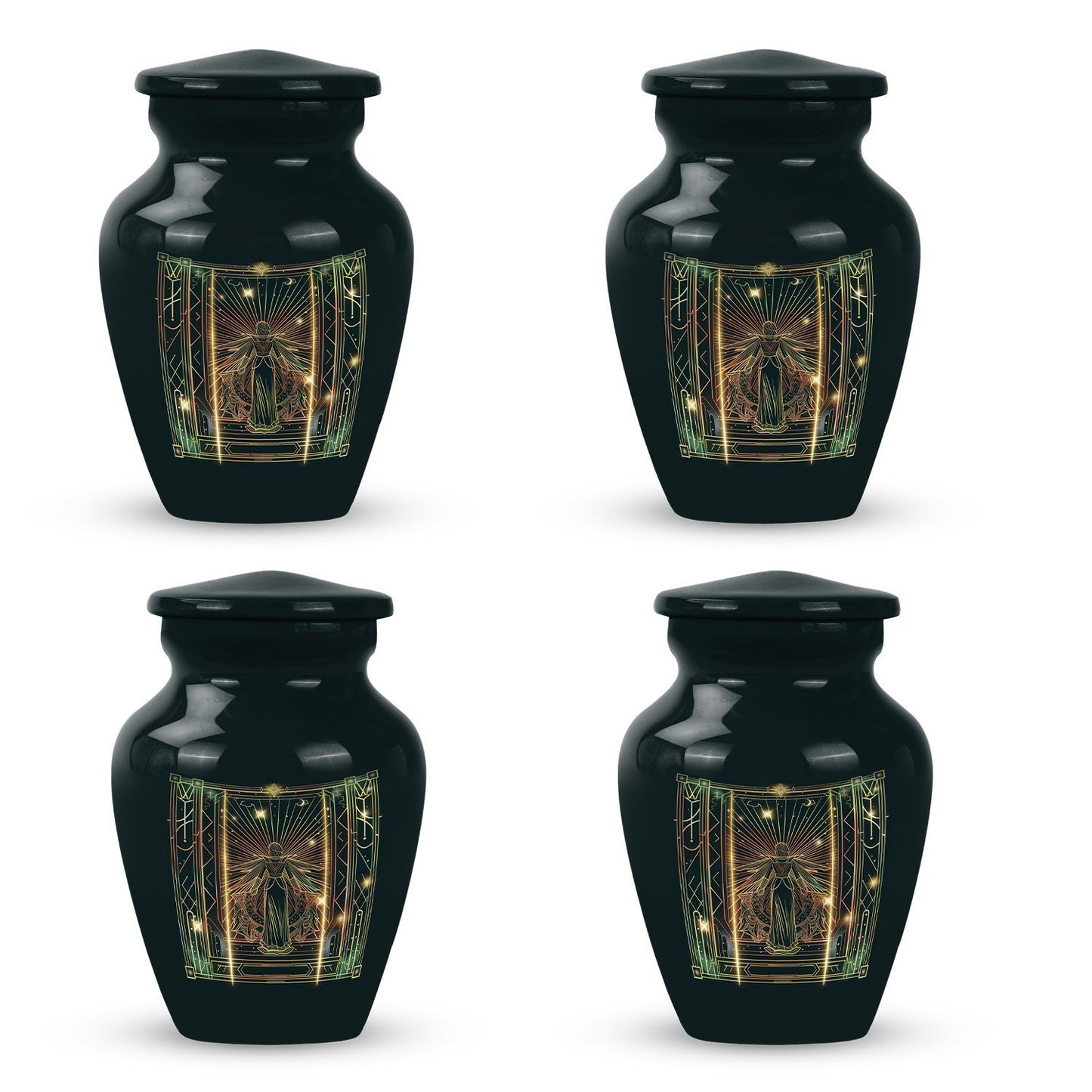 10-Inch zodiac urn.