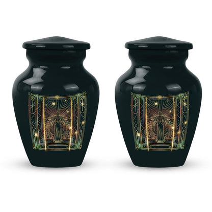 10-Inch zodiac urn.