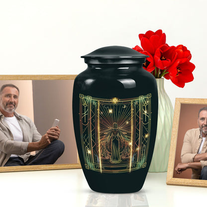 10-Inch zodiac urn.