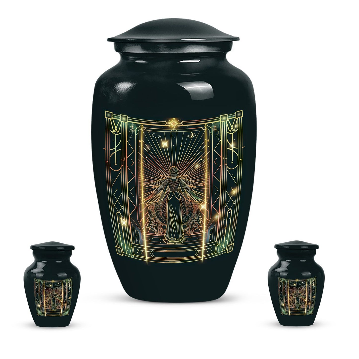 10-Inch zodiac urn.
