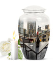 10 inch wine urn, memorial adult urns for ashes.