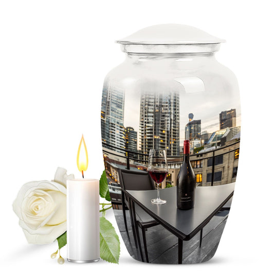 10 inch wine urn, memorial adult urns for ashes.