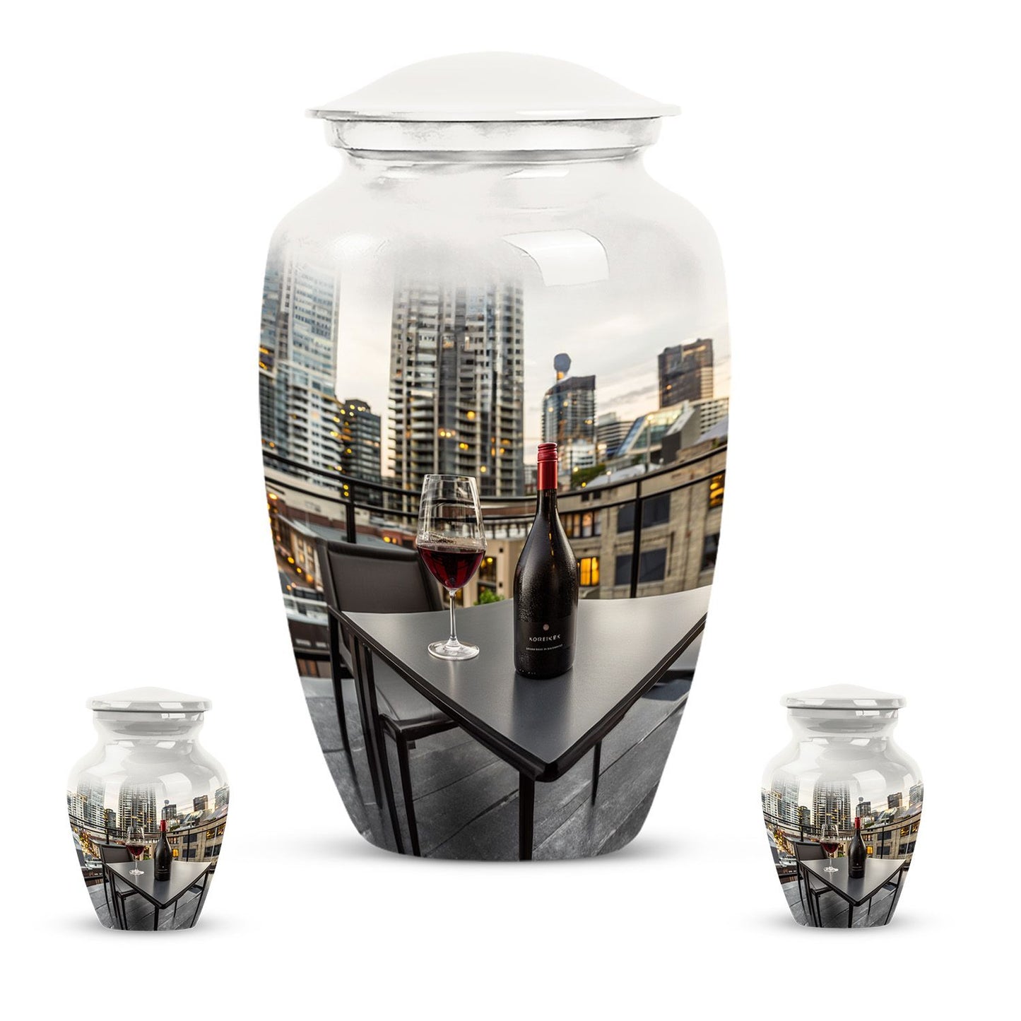 10 inch wine urn, memorial adult urns for ashes.