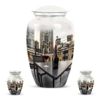 Large Urn with 2 Mini Urn