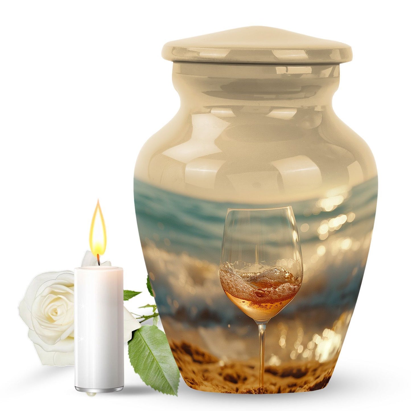 10 inch classic design wine urn for cremation