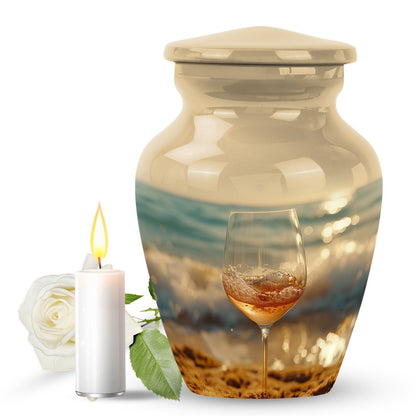 10 inch classic design wine urn for cremation