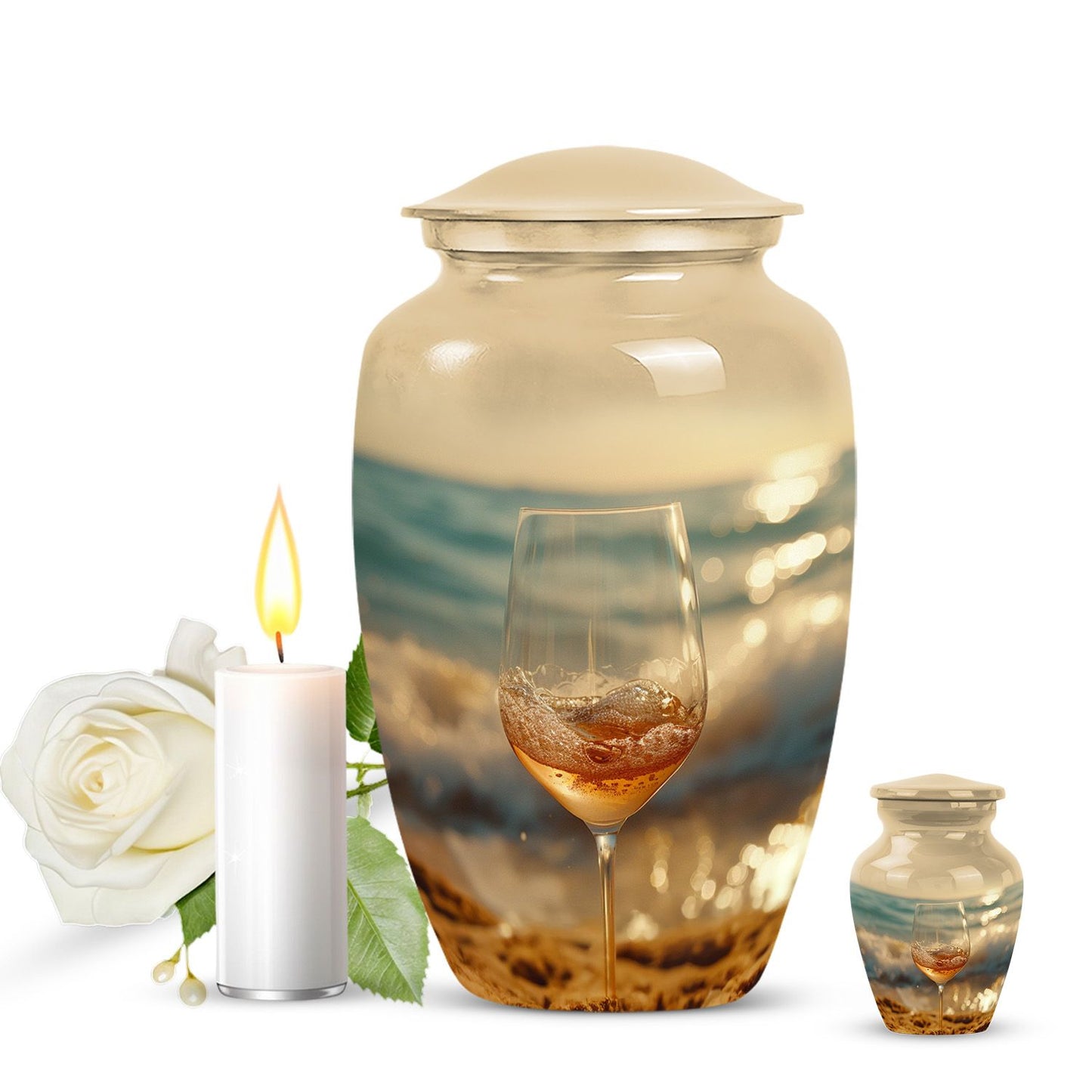 10 inch classic design wine urn for cremation