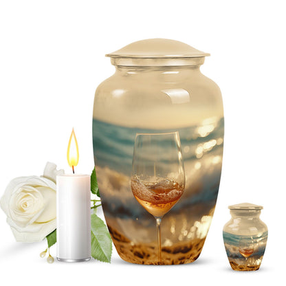 10 inch classic design wine urn for cremation