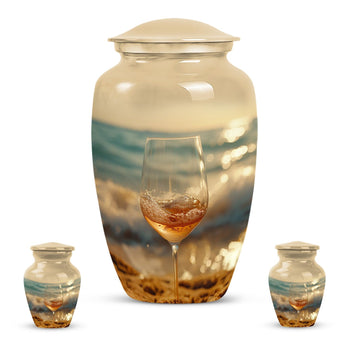 Large Urn with 2 Mini Urn