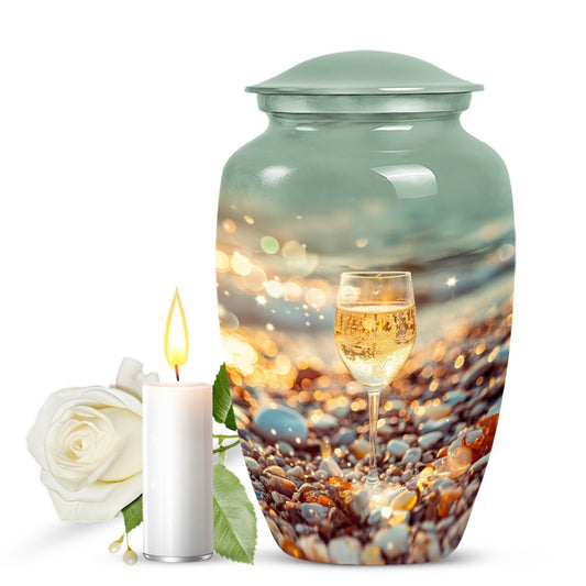 10-inch classic wine urn for mom,.