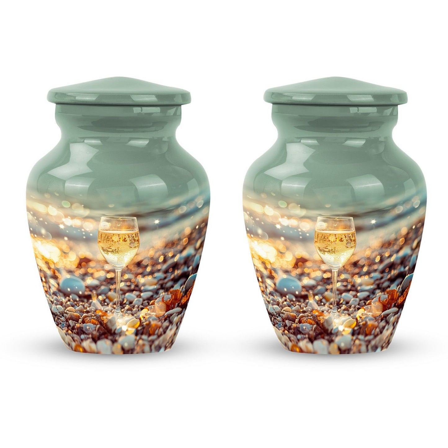 10-inch classic wine urn for mom,.