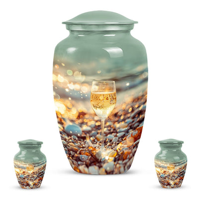 10-inch classic wine urn for mom,.