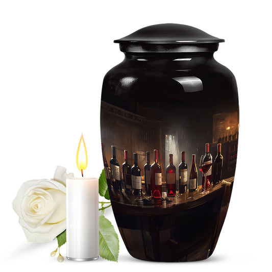 Classic wine urn for an adult male
