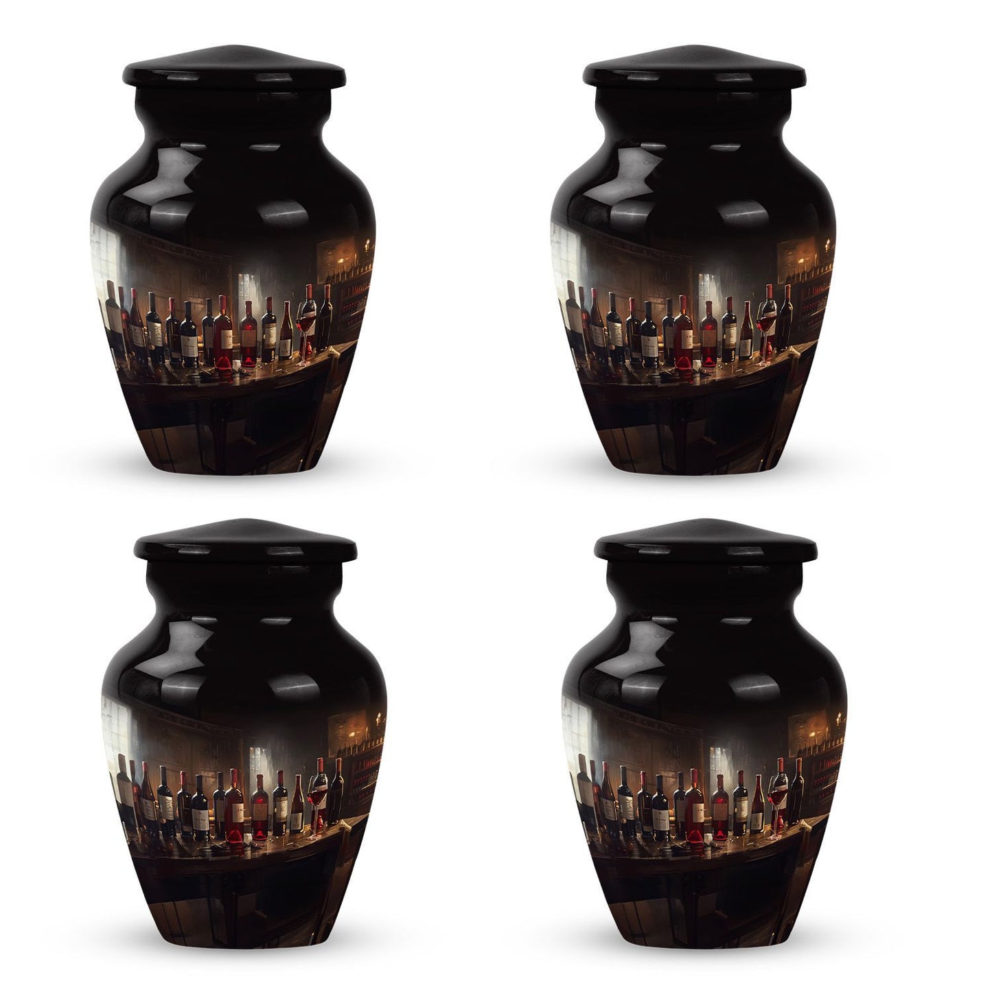 Classic wine urn for an adult male